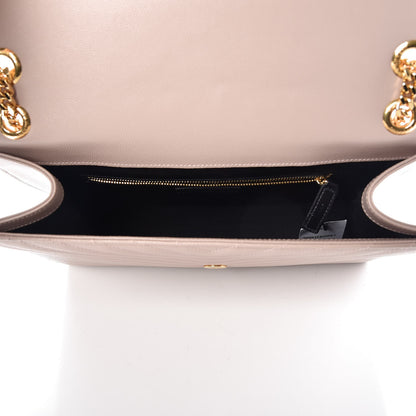 Saint Laurent Grain De Poudre Matelasse Chevron Large Monogram Satchel Rose Antic 5 of 13
