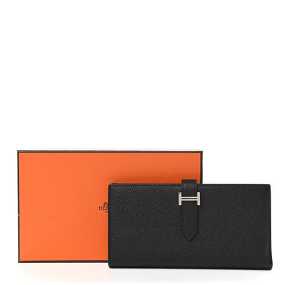 Hermes Epsom Bearn Gusset Wallet Black 8 of 8