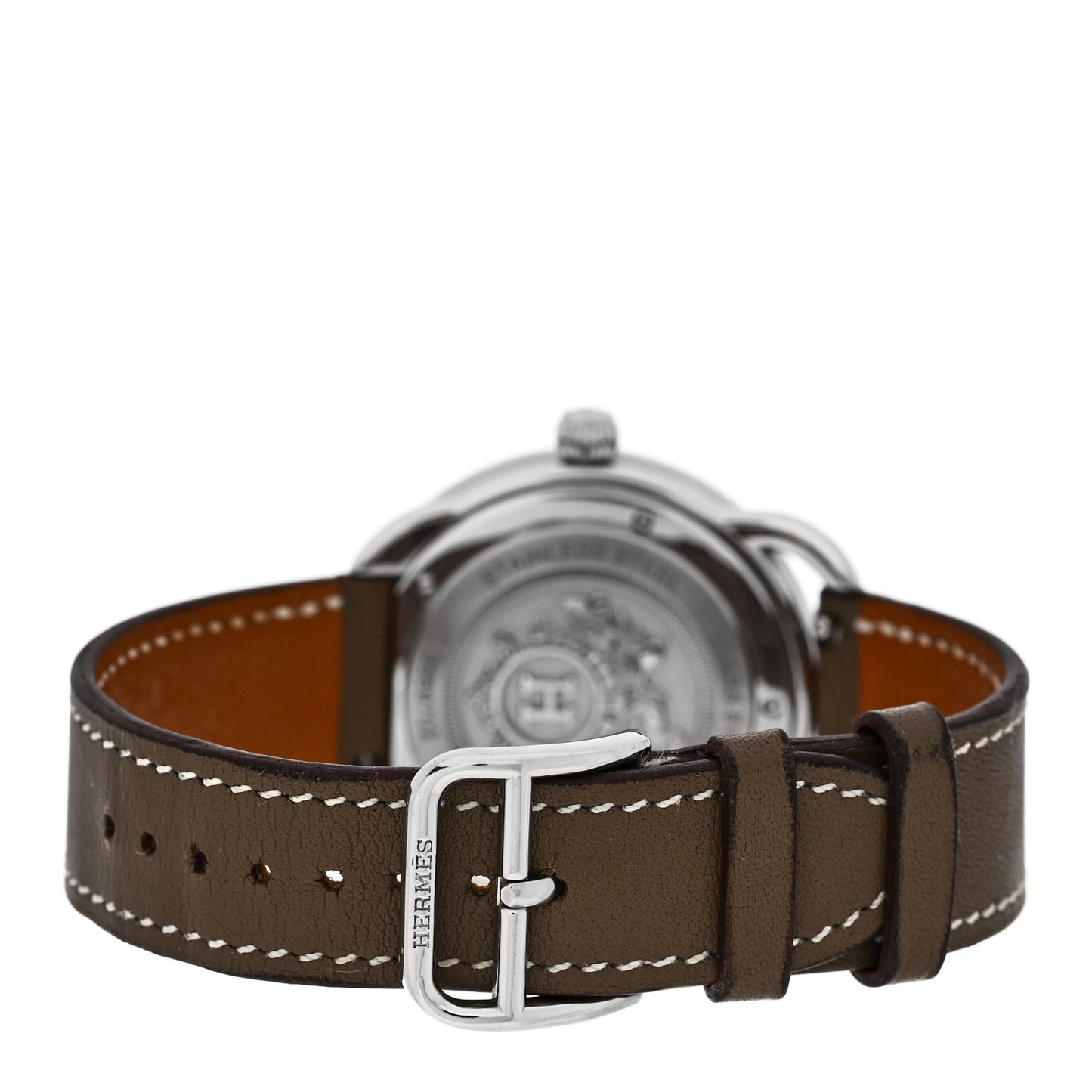 Stainless Steel Swift 36mm Arceau Quartz Watch Etoupe