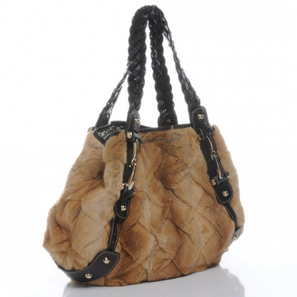 Gucci Mink Fur Leather Medium Pelham Shoulder Bag 3 of 7