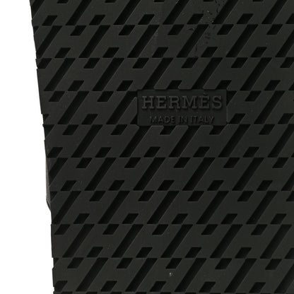 Hermes Calfskin Womens Chypre Sandals 37 Black 8 of 10