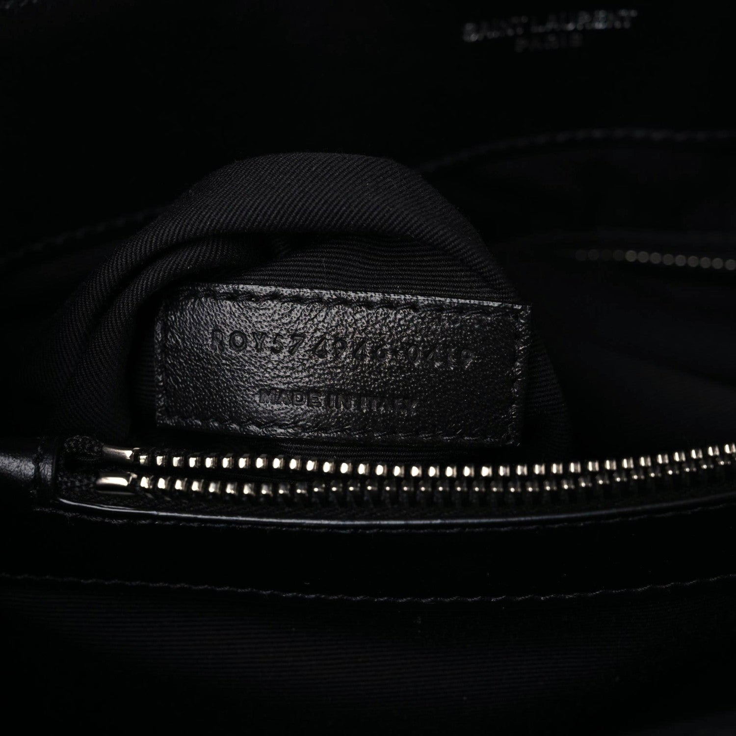 Saint Laurent Calfskin Y Quilted Monogram Medium Loulou Chain Satchel Black 12 of 13
