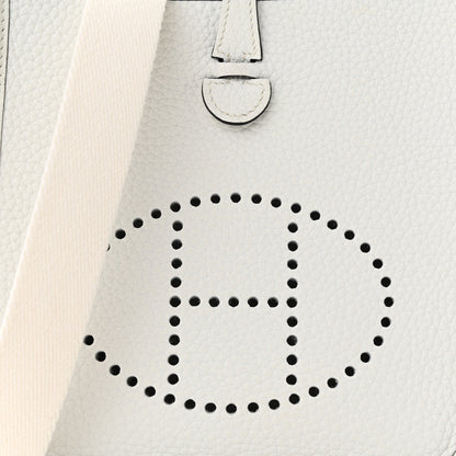 Hermes Taurillon Clemence Amazone Evelyne TPM New White 8 of 11