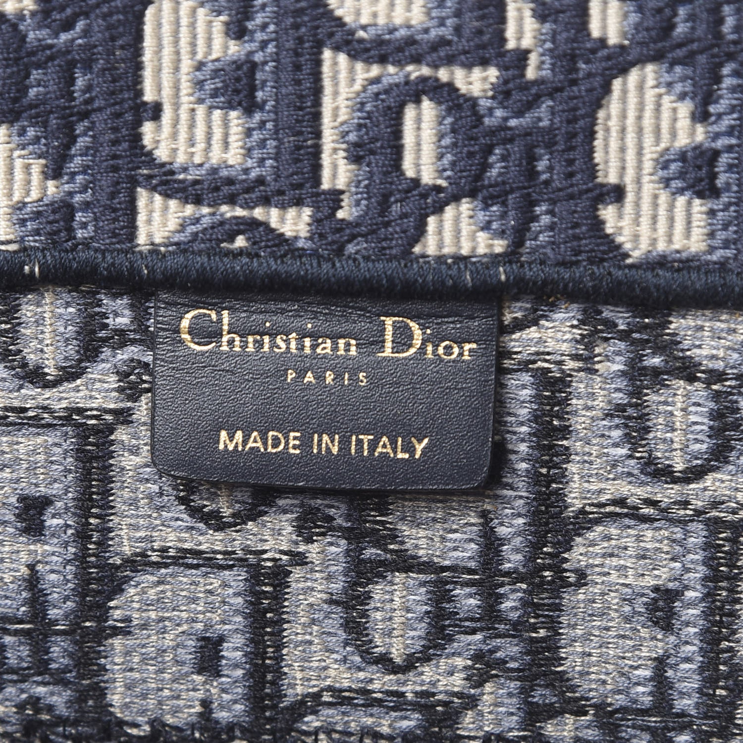 Christian Dior Oblique Medium Book Tote Blue Multicolor 5 of 10