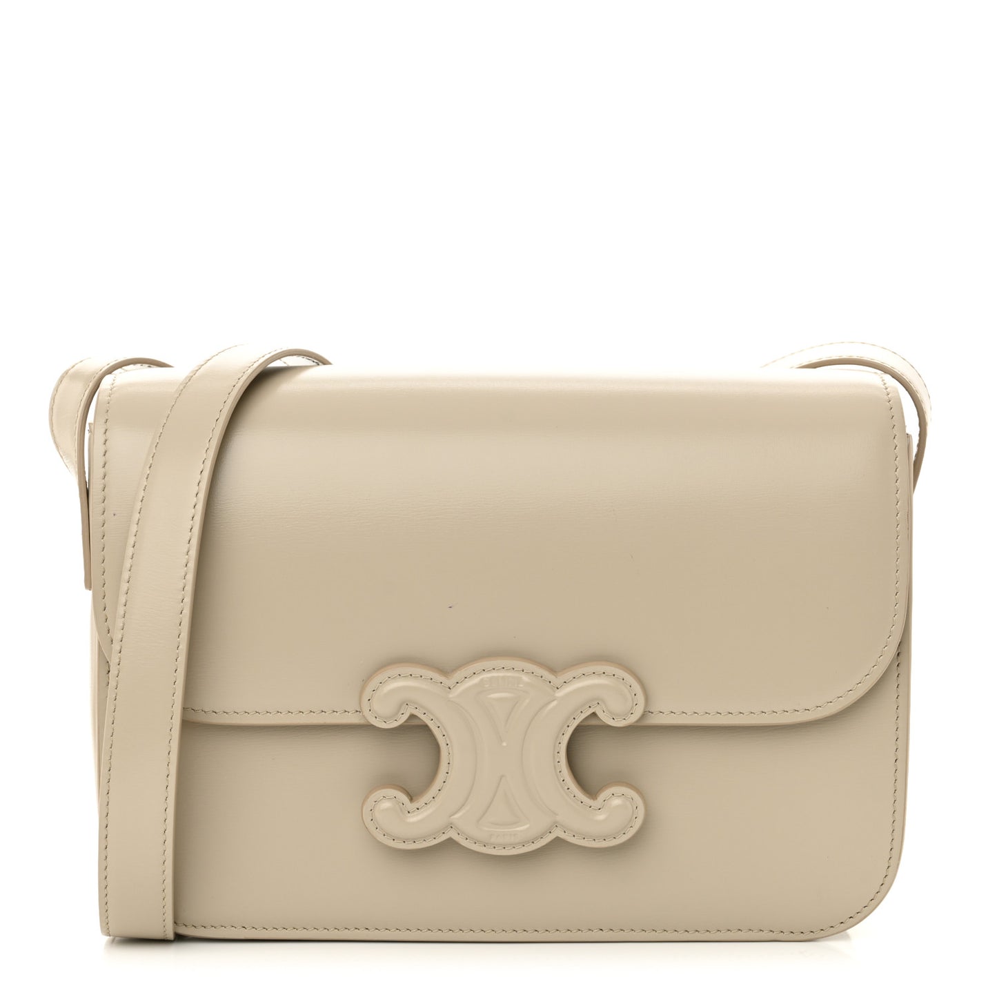Shiny Calfskin Medium Triomphe Trench