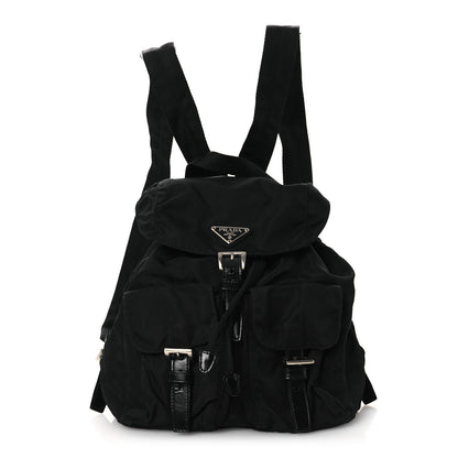 Prada Tessuto Nylon Saffiano Small Backpack Black 1 of 12