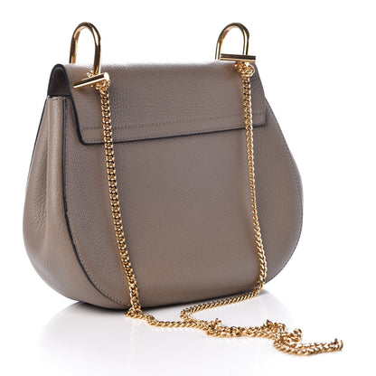 Chloe Grained Lambskin Drew Shoulder Bag Motty Grey 3 of 9