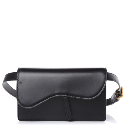 Christian Dior Calfskin Saddle Belt Bag Black 1 of 13