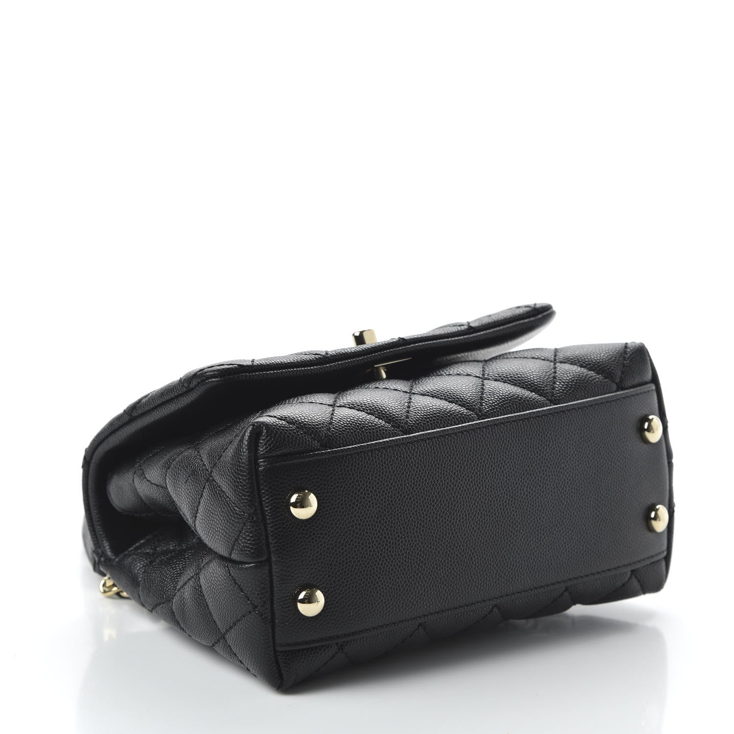 Chanel Caviar Quilted Extra Mini Coco Handle Flap Black 4 of 10