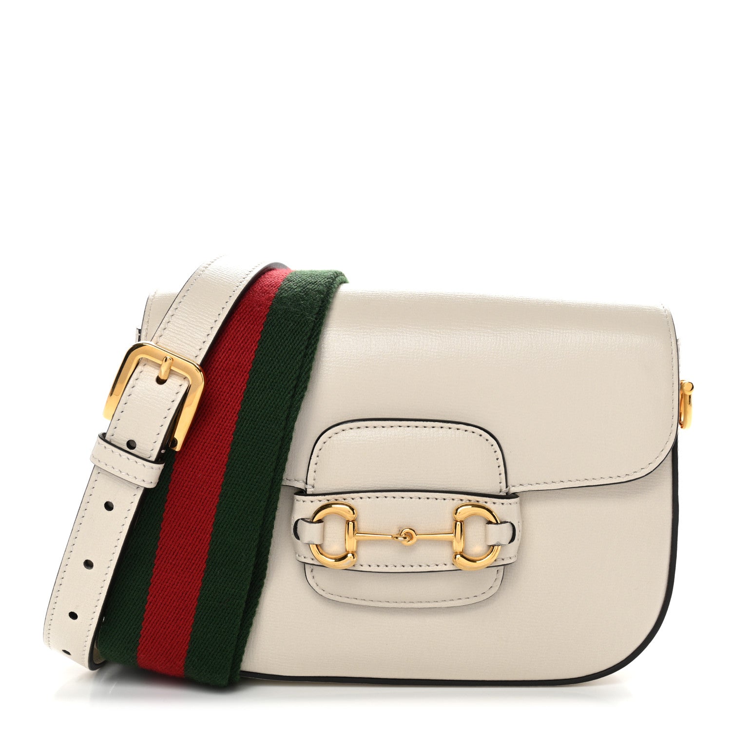 Gucci Azalea Calfskin Web Mini Horsebit 1955 Shoulder Bag Mystic