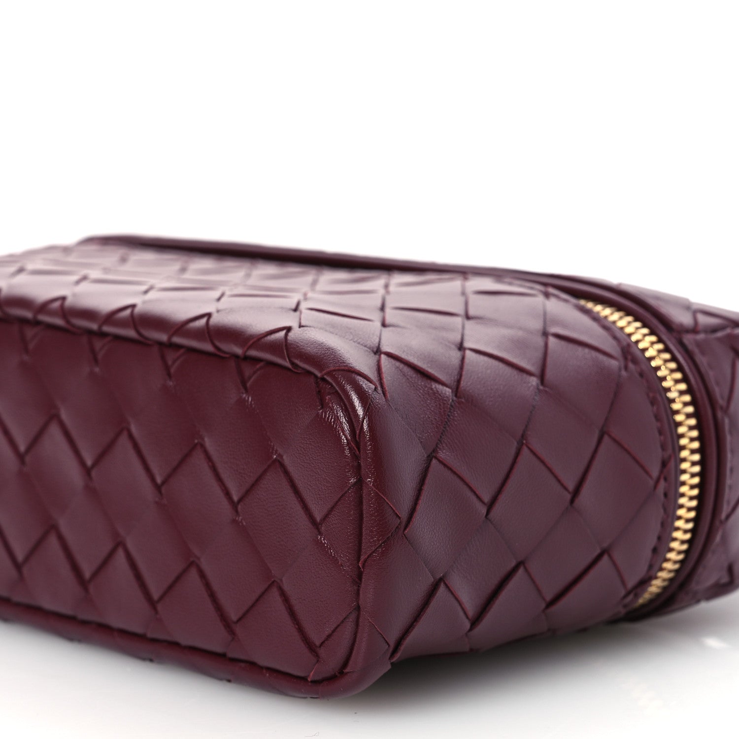 Bottega Veneta Calfskin Intrecciato Bang Bang Vanity Case Mahogany 10 of 12
