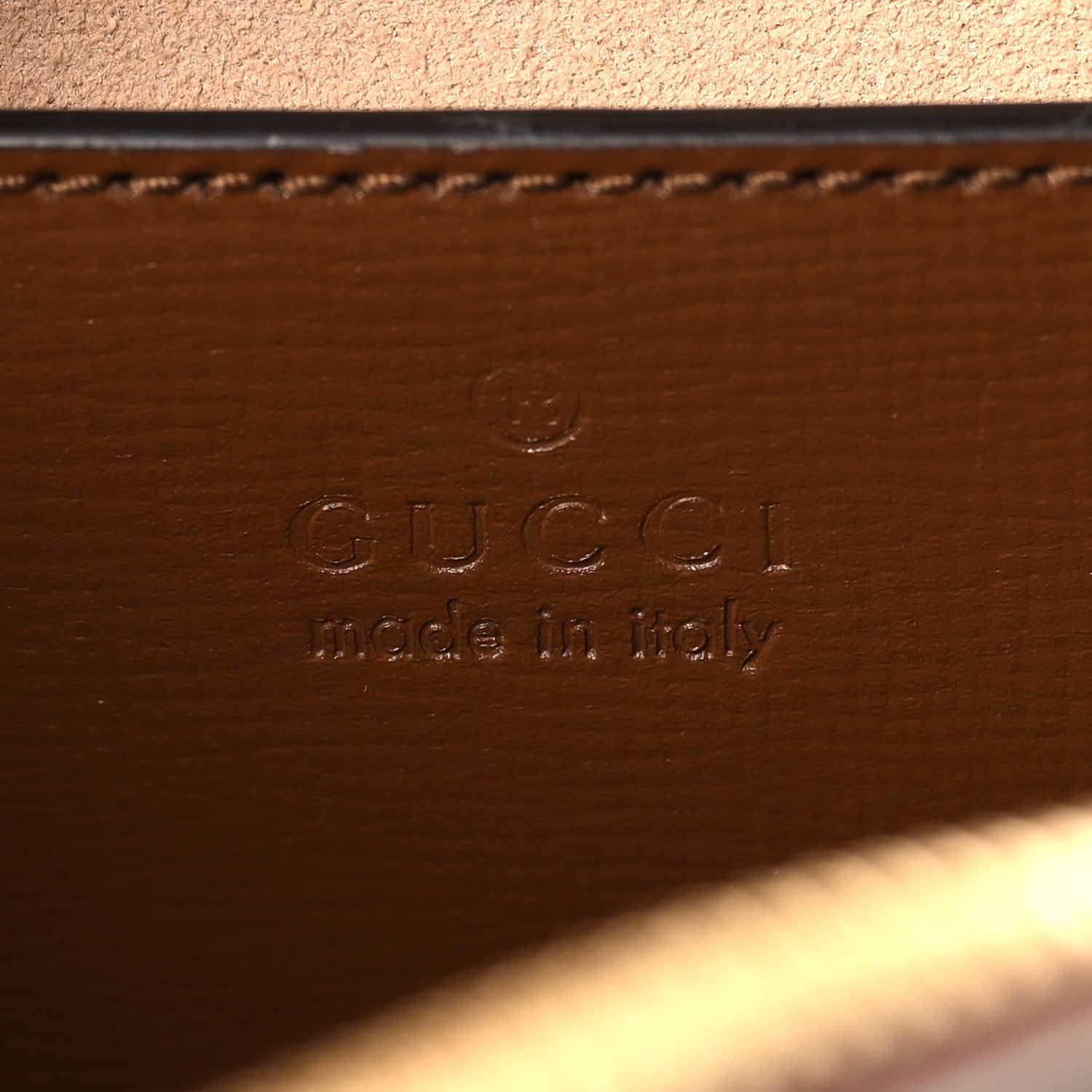Gucci GG Supreme Monogram Mini Horsebit 1955 Camera Shoulder Bag Beige Brown Sugar 6 of 10