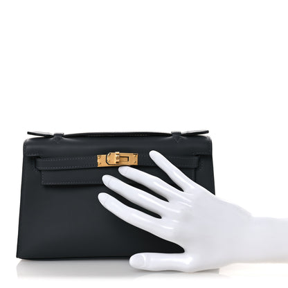 Hermes Swift Kelly Pochette Clutch Ardoise 2 of 12