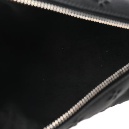 Louis Vuitton Calfskin Debossed Monogram Side Trunk Black 5 of 9