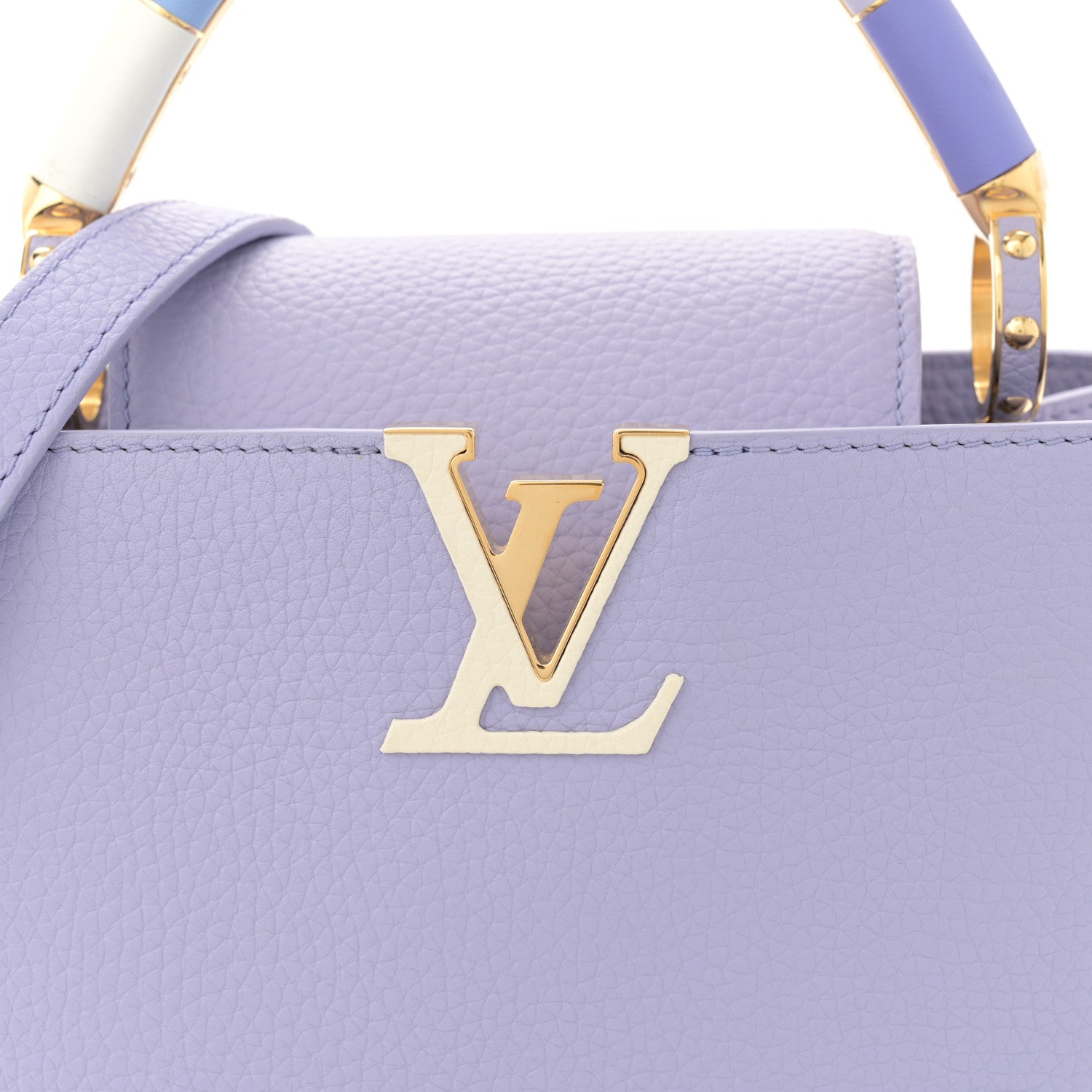 Louis Vuitton Taurillon Kintsugi Capucines BB Iris 6 of 8