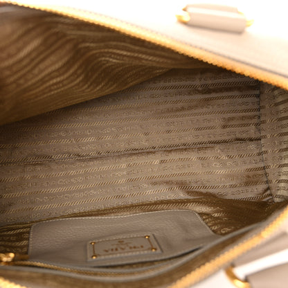 Prada Vitello Daino Shopping Satchel Pomice 5 of 14