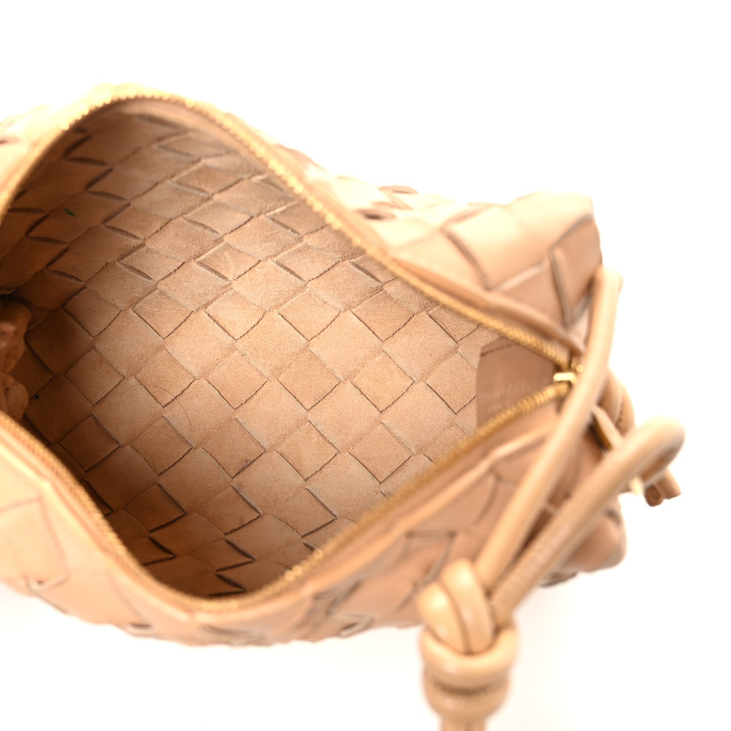 Bottega Veneta Nappa Intrecciato Mini Loop Camera Bag Almond 5 of 9