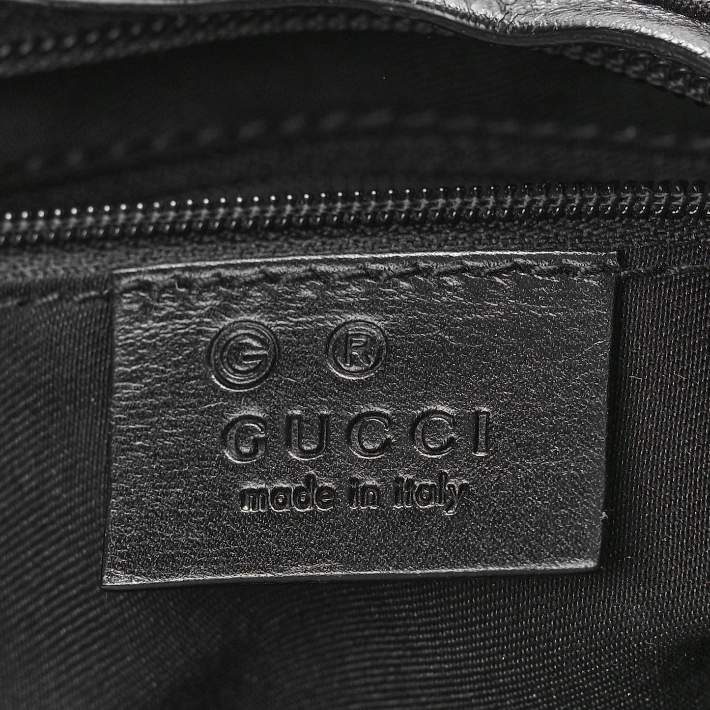 Monogram GG Clasp Hobo Black Black