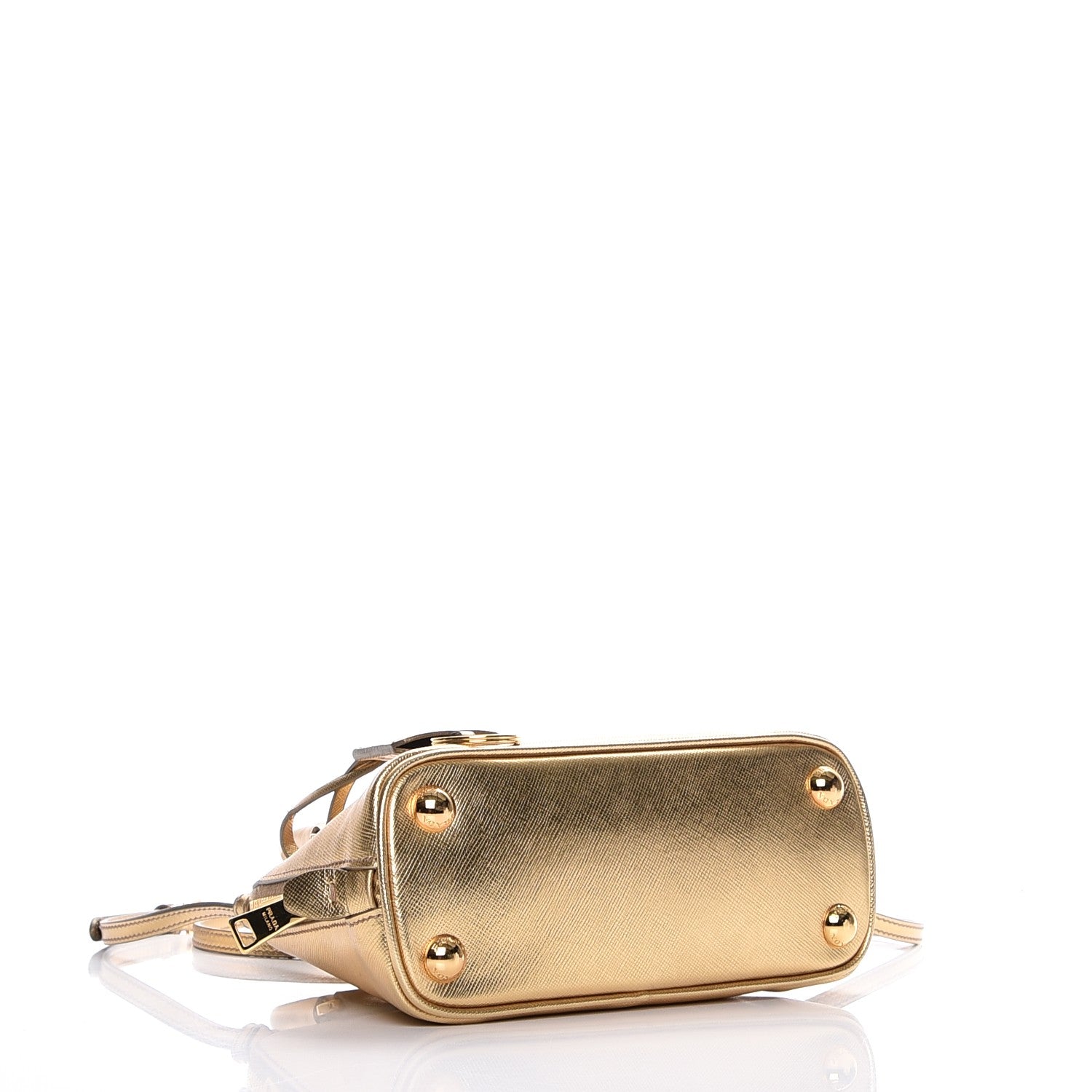 Prada Saffiano Lux Mini Promenade Tote Platino 4 of 9