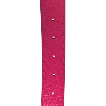 Louis Vuitton Monogram Calfskin 30mm LV Initiales Reversible Belt 80 32 Fuchsia 6 of 6