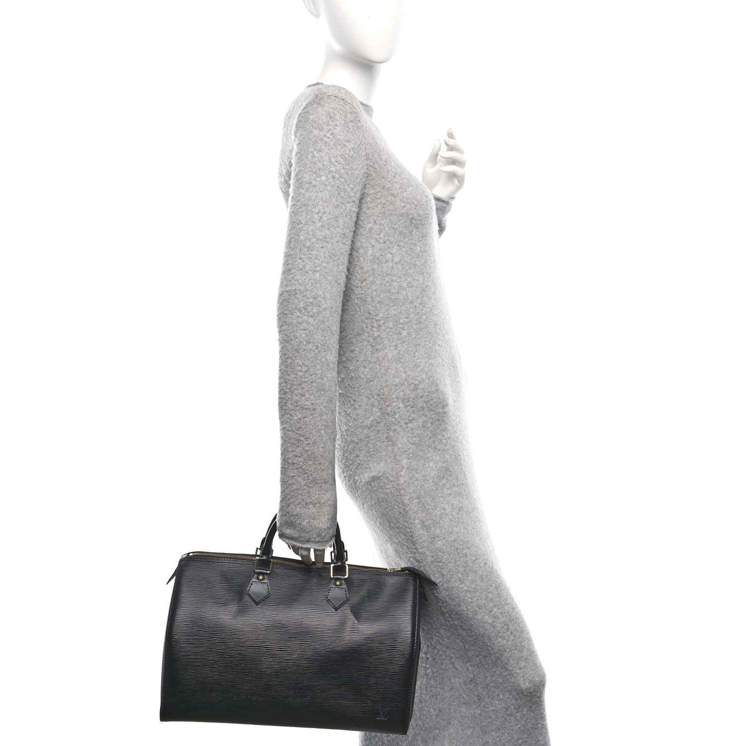 Louis Vuitton Epi Speedy 35 Black 2 of 11