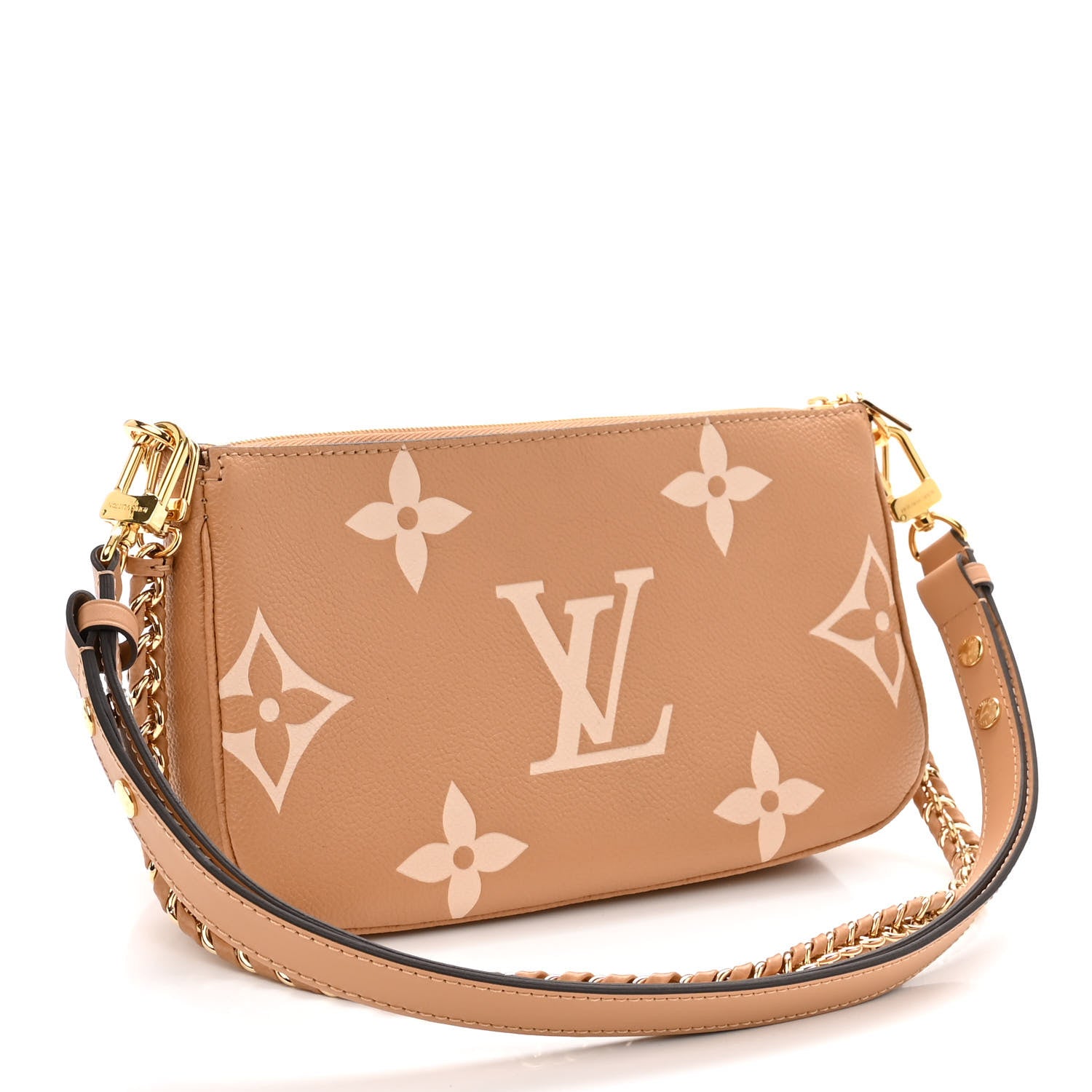 Louis Vuitton Empreinte Monogram Giant Multi Pochette Accessories Arizona Creme 3 of 10