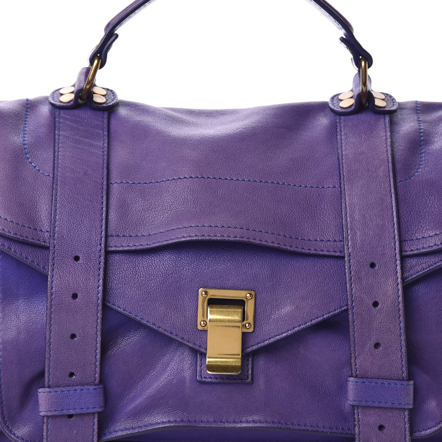 Lambskin Medium PS1 Satchel Purple Rain