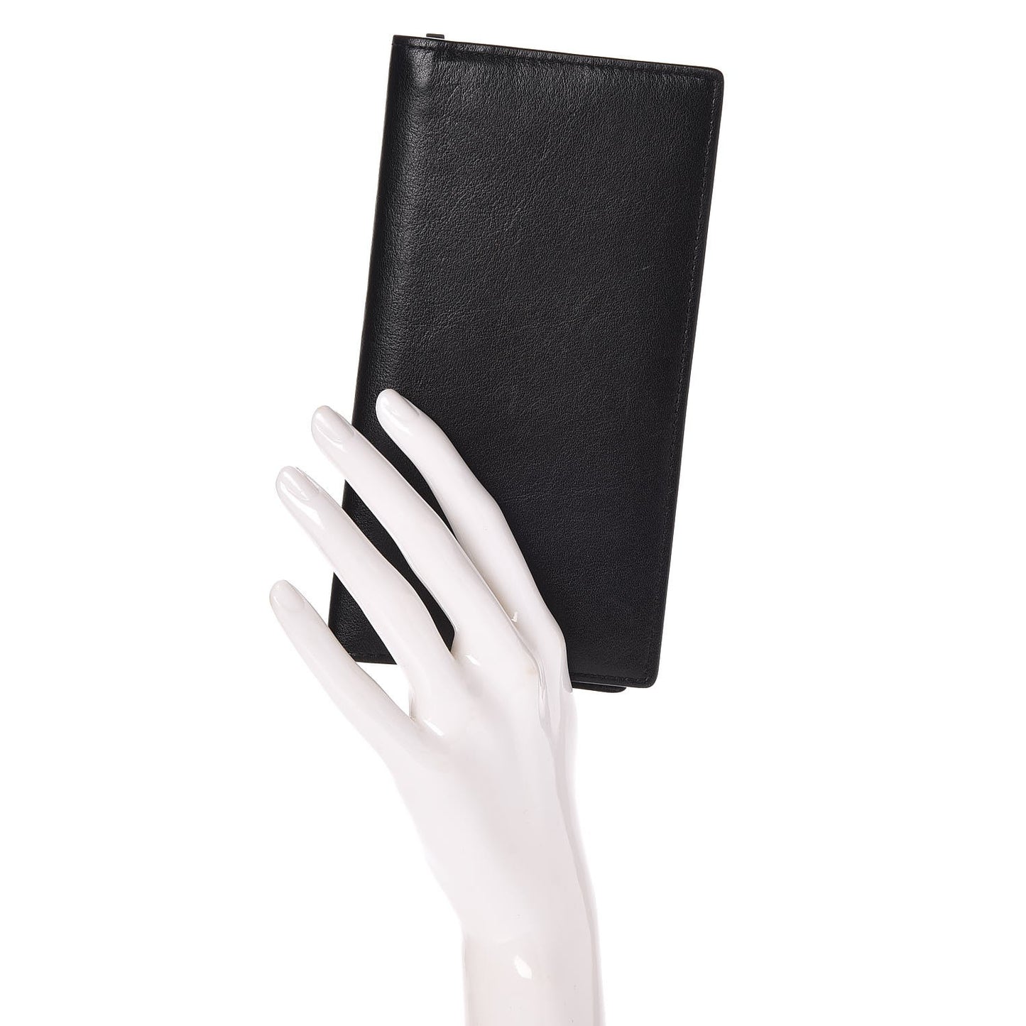 Smooth Calfskin Coat Wallet Black