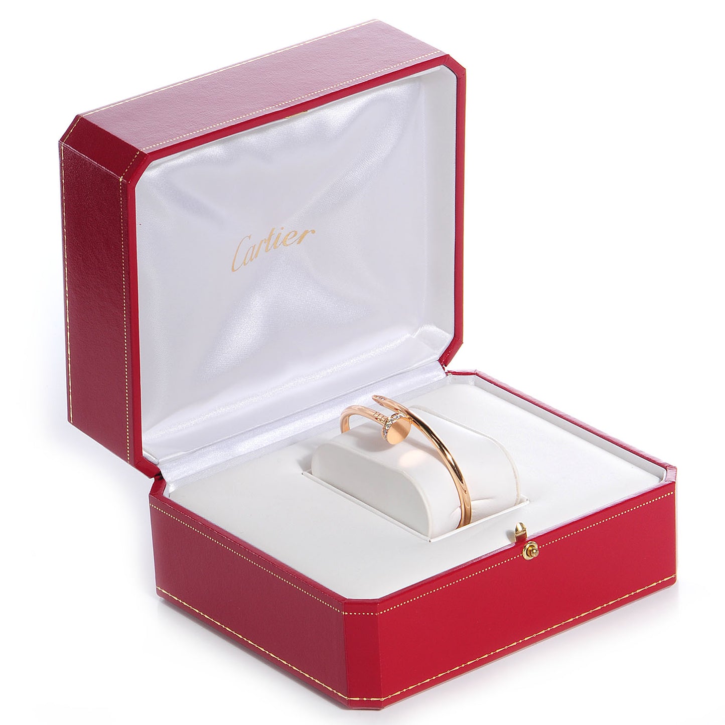 18K Pink Gold Diamond Juste Un Clou Bracelet 17