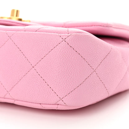 Chanel Caviar Quilted Mini Sweetheart Flap Lilac 10 of 10