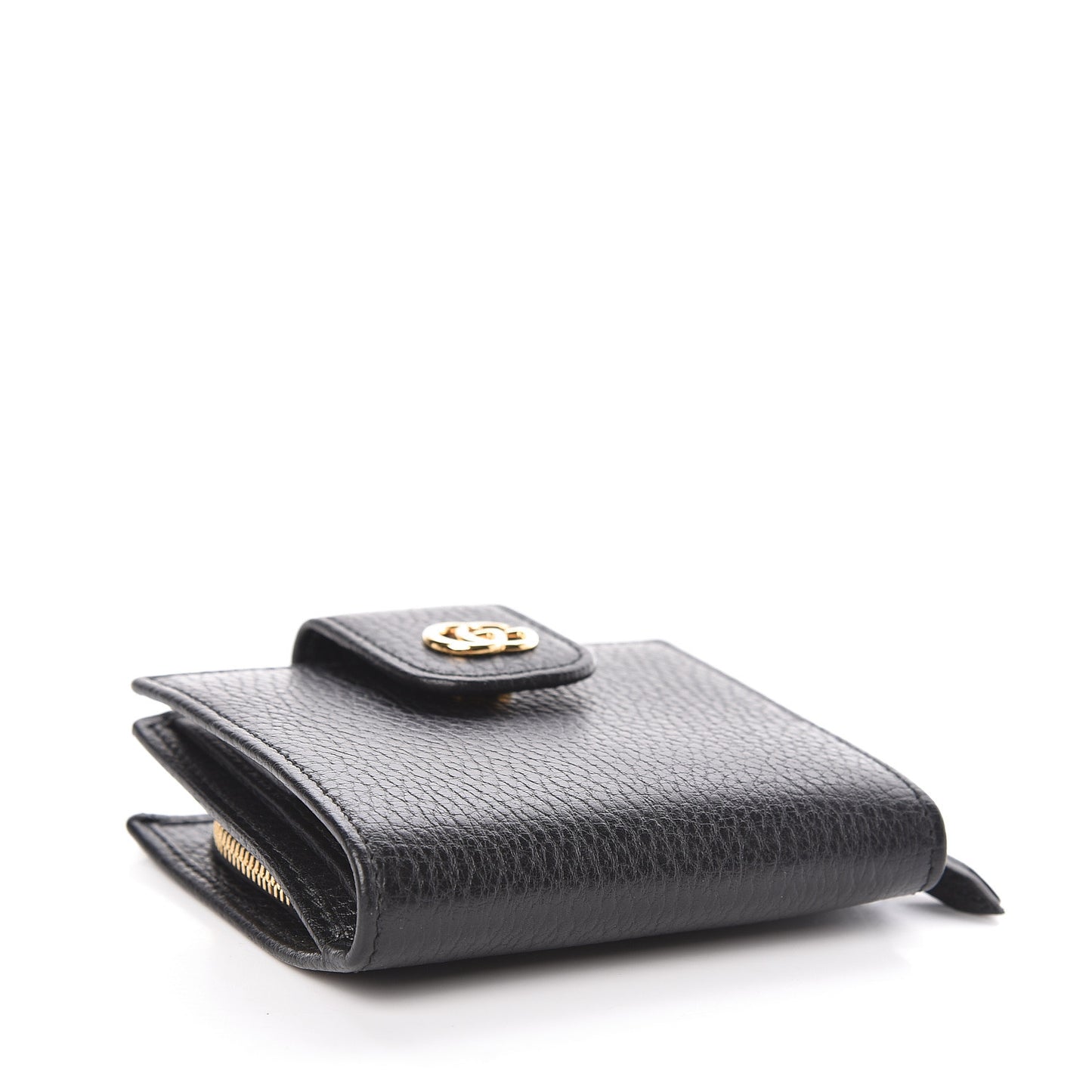 Dollar Calfskin GG Marmont French Wallet Black