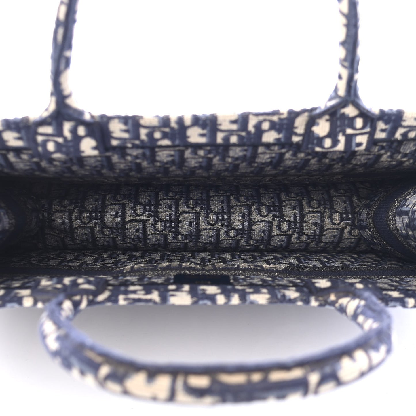 Oblique Book Tote Blue Multicolor