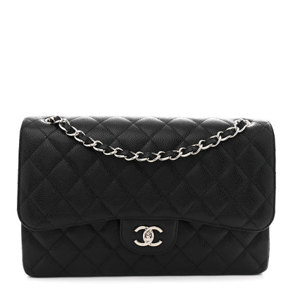 Chanel Caviar Quilted Jumbo Double Flap Black 1 of 11
