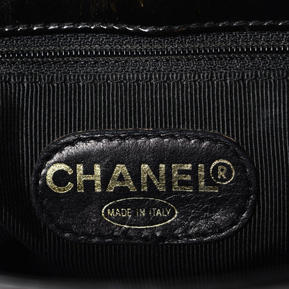 Chanel Patent CC Shoulder Bag Black 7 of 8