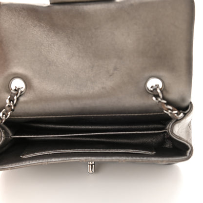 Chanel Lambskin Quilted Extra Mini Rectangular Flap Dark Charcoal 5 of 13