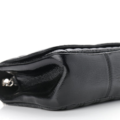 Versace Patent Nappa Quilted Virtus Shoulder Bag Black 8 of 10