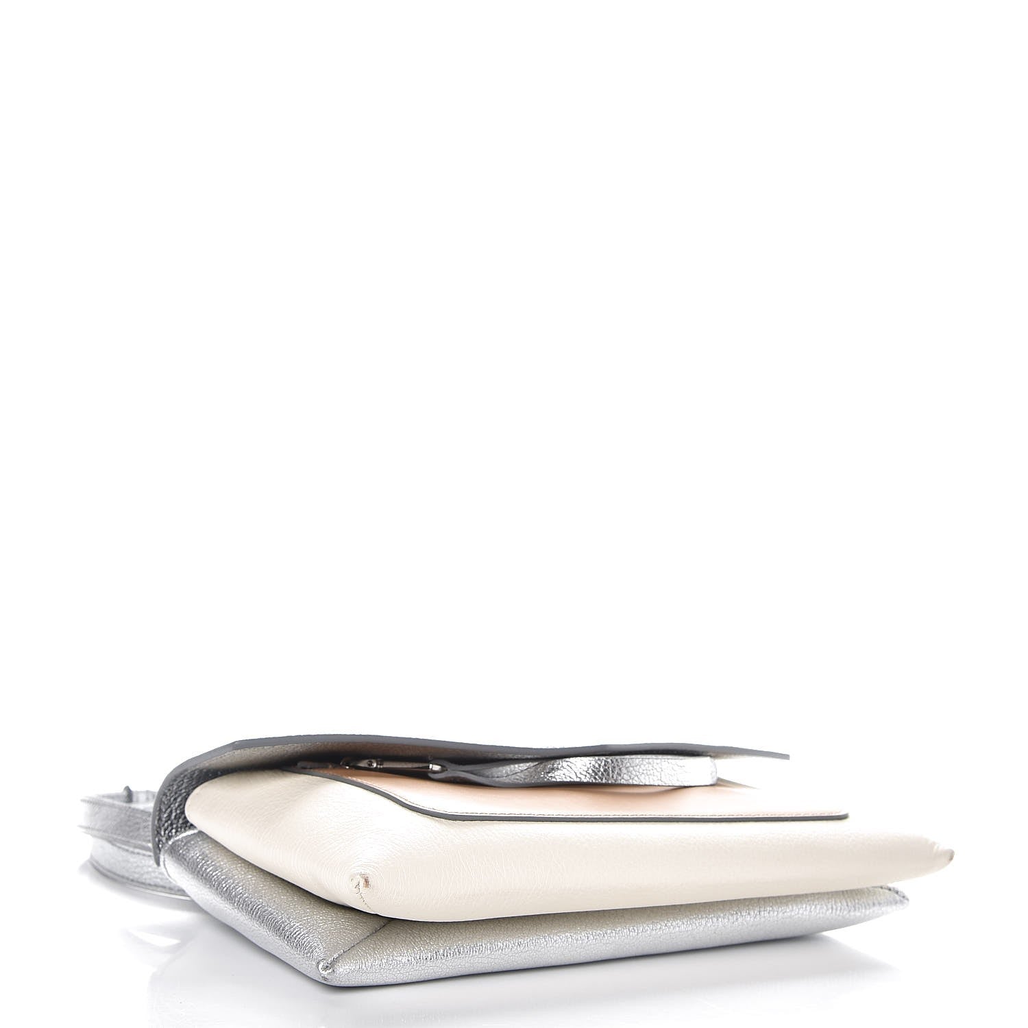 Givenchy Calfskin Duetto Crossbody Bag Silver 4 of 8