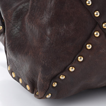 Prada Nappa Studded Aviator Shopping Tote Caffe 25 of 28