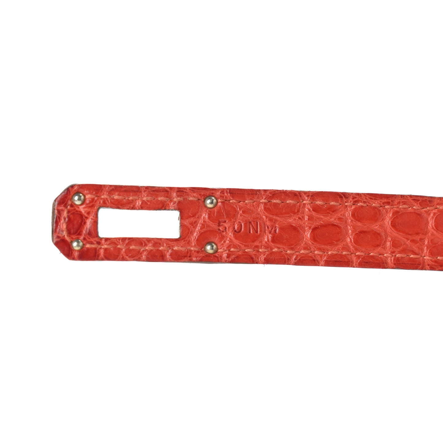 Matte Alligator Kelly Longue Wallet Orange