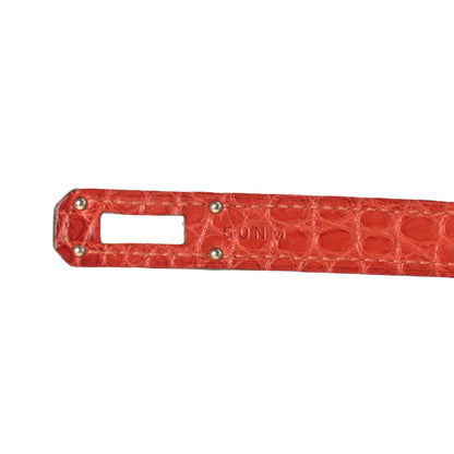Hermes Matte Alligator Kelly Longue Wallet Orange 8 of 10