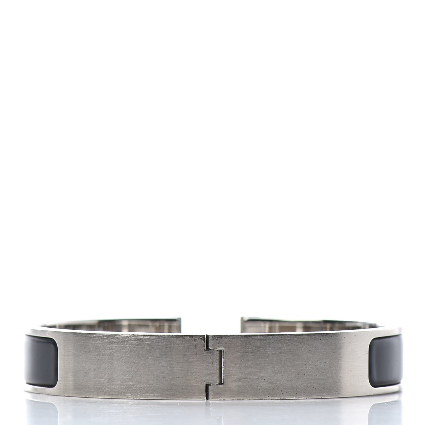Matte Enamel Narrow Clic Clac HH Bracelet GM Black