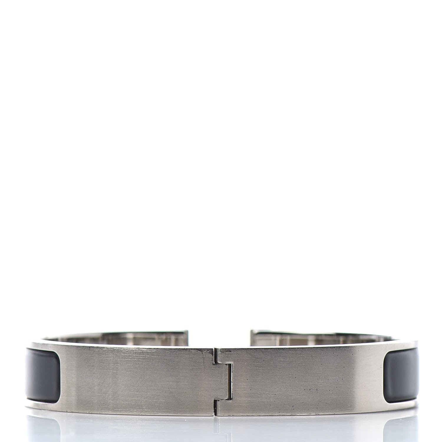 Hermes Matte Enamel Narrow Clic Clac HH Bracelet GM Black 3 of 4