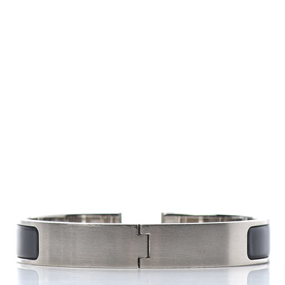 Hermes Matte Enamel Narrow Clic Clac HH Bracelet GM Black 3 of 4