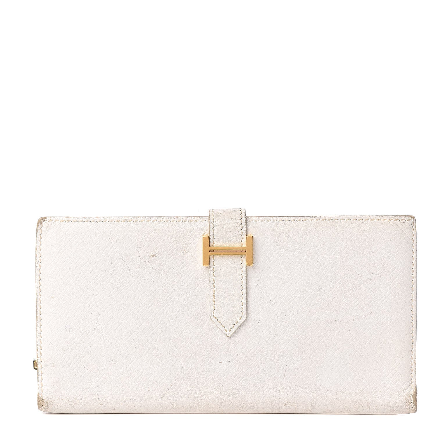 Hermes Epsom Bearn Wallet White 1 of 13