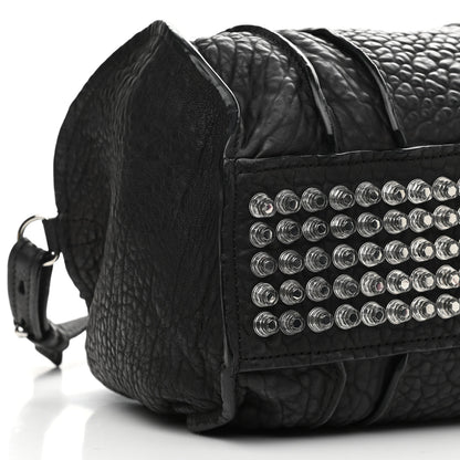 Alexander Wang Pebbled Lambskin Inside Out Rocco Black Clear Resin Hardware 8 of 10