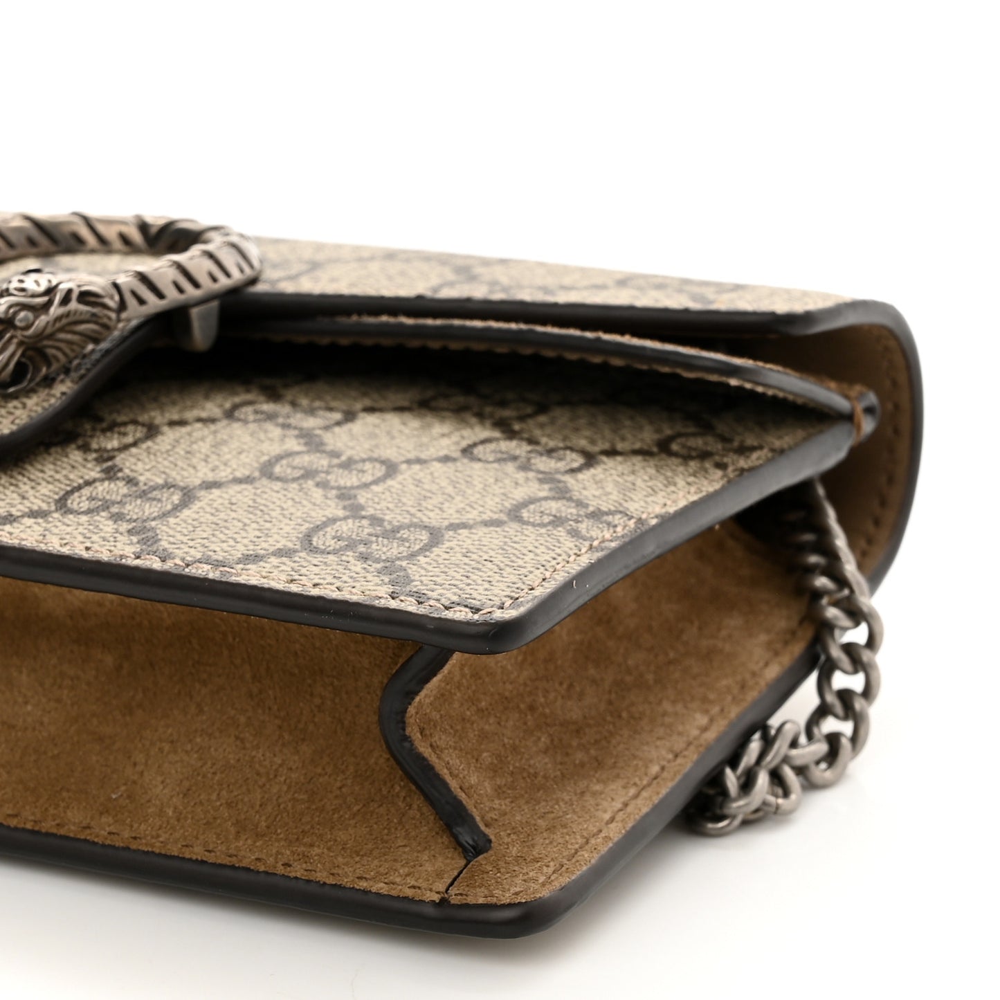 GG Supreme Monogram Super Mini Dionysus Shoulder Bag Taupe