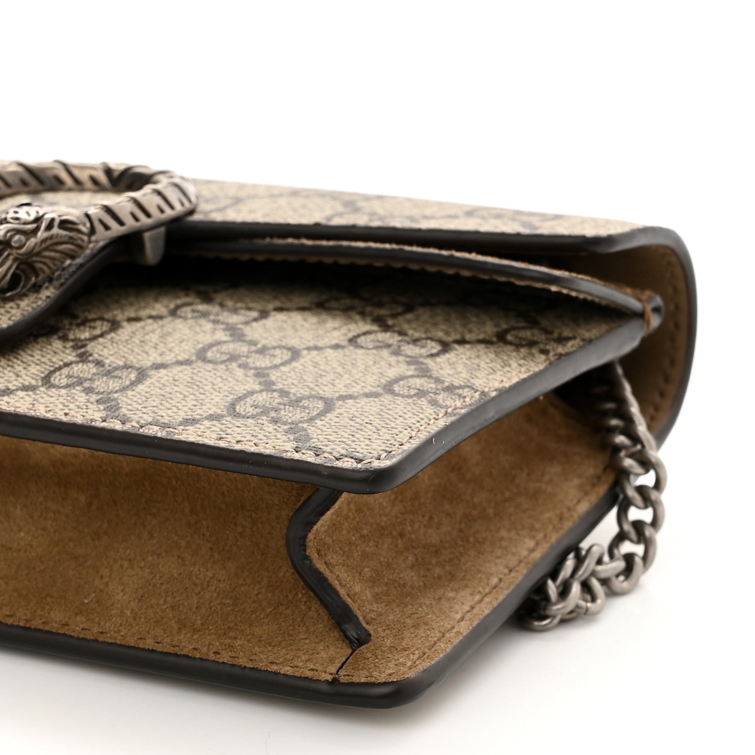 Gucci GG Supreme Monogram Super Mini Dionysus Shoulder Bag Taupe 9 of 10
