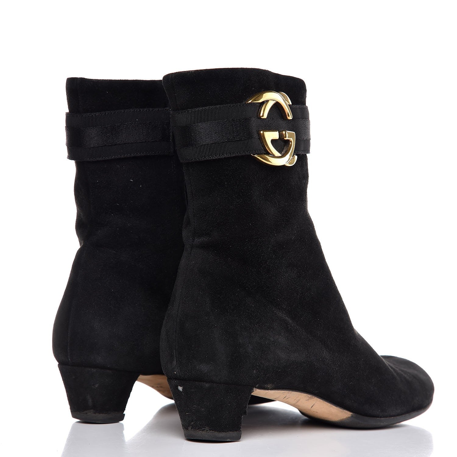 Gucci Suede Ankle Boots 37.5 Black 4 of 19