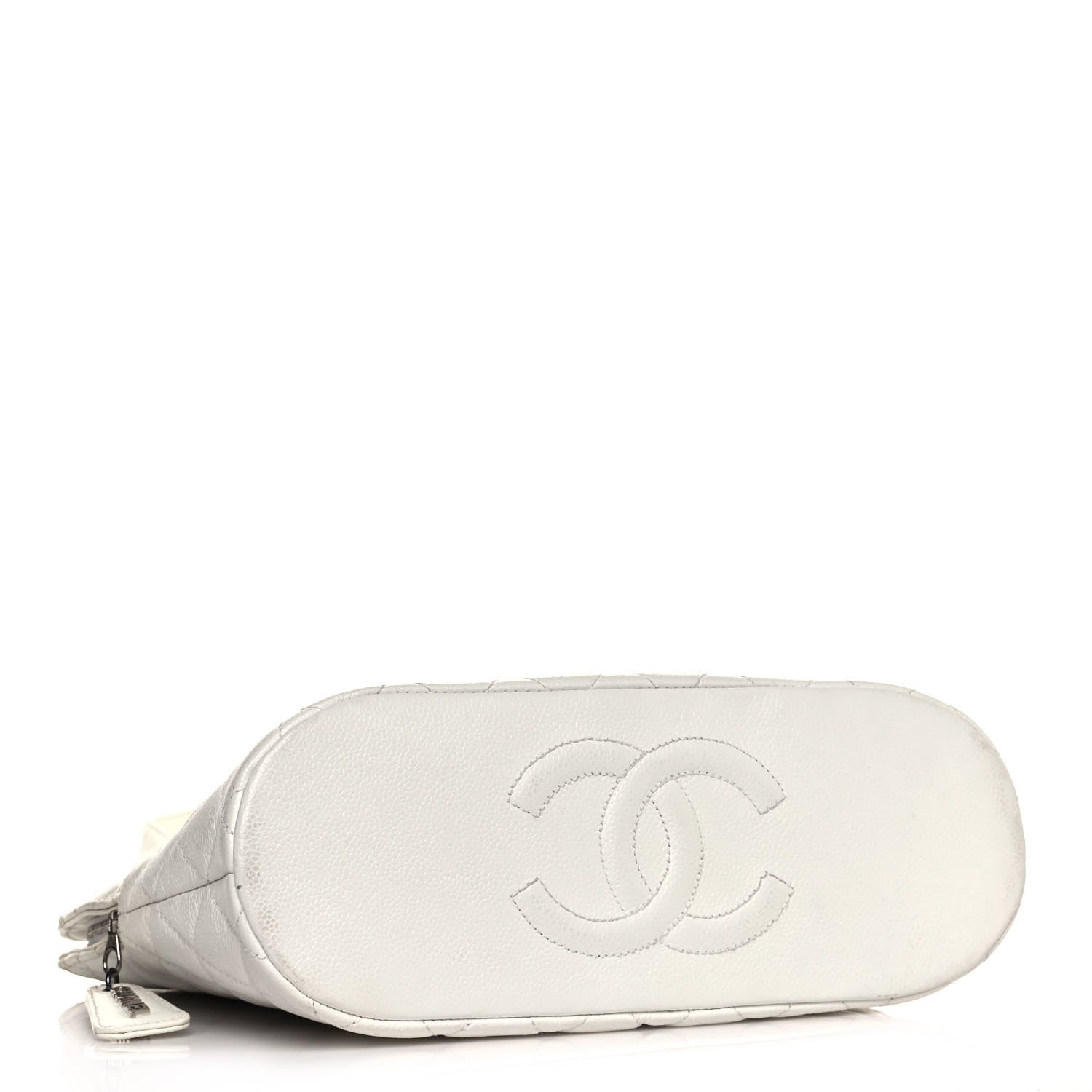 Chanel Caviar Quilted Shoulder Bag White 4 of 17