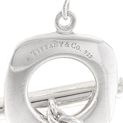 Tiffany Sterling Silver Cushion Square Link Choker Necklace 5 of 5